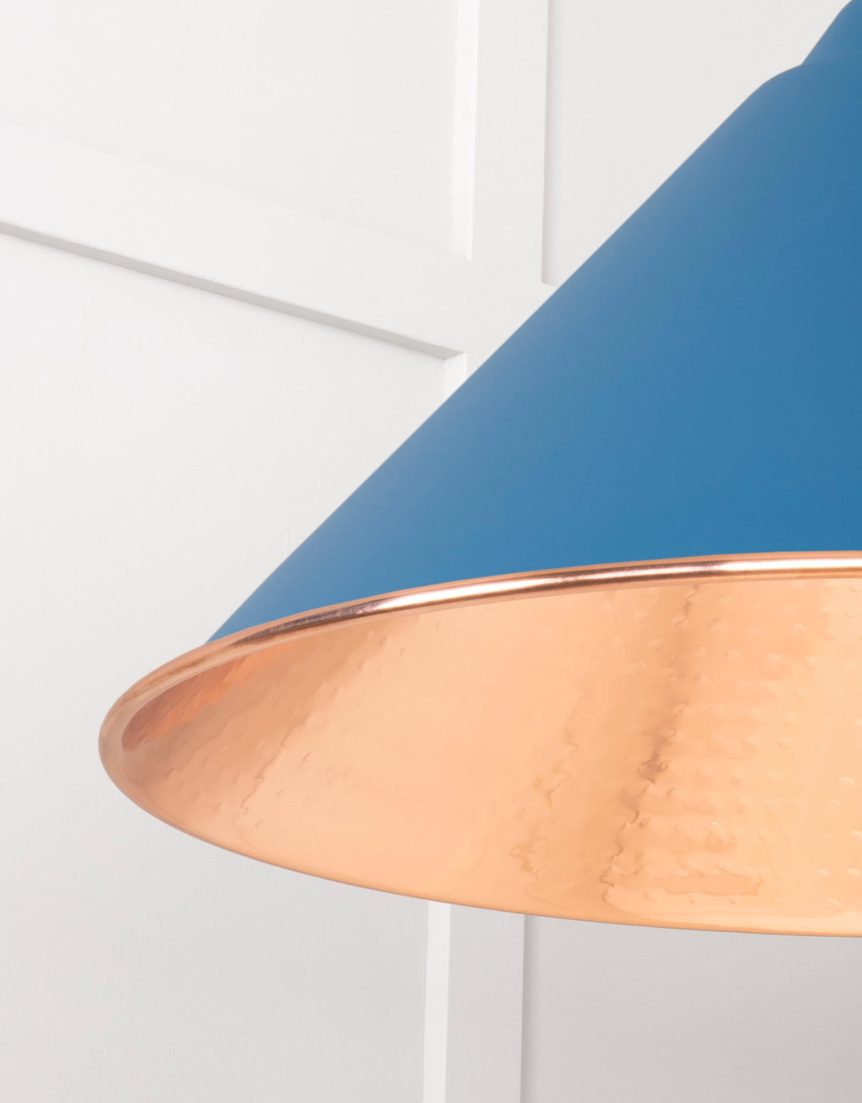 From The Anvil - Hammered Copper Hockley Pendant in Upstream | Sku. 49503U | Trade Door Handles.