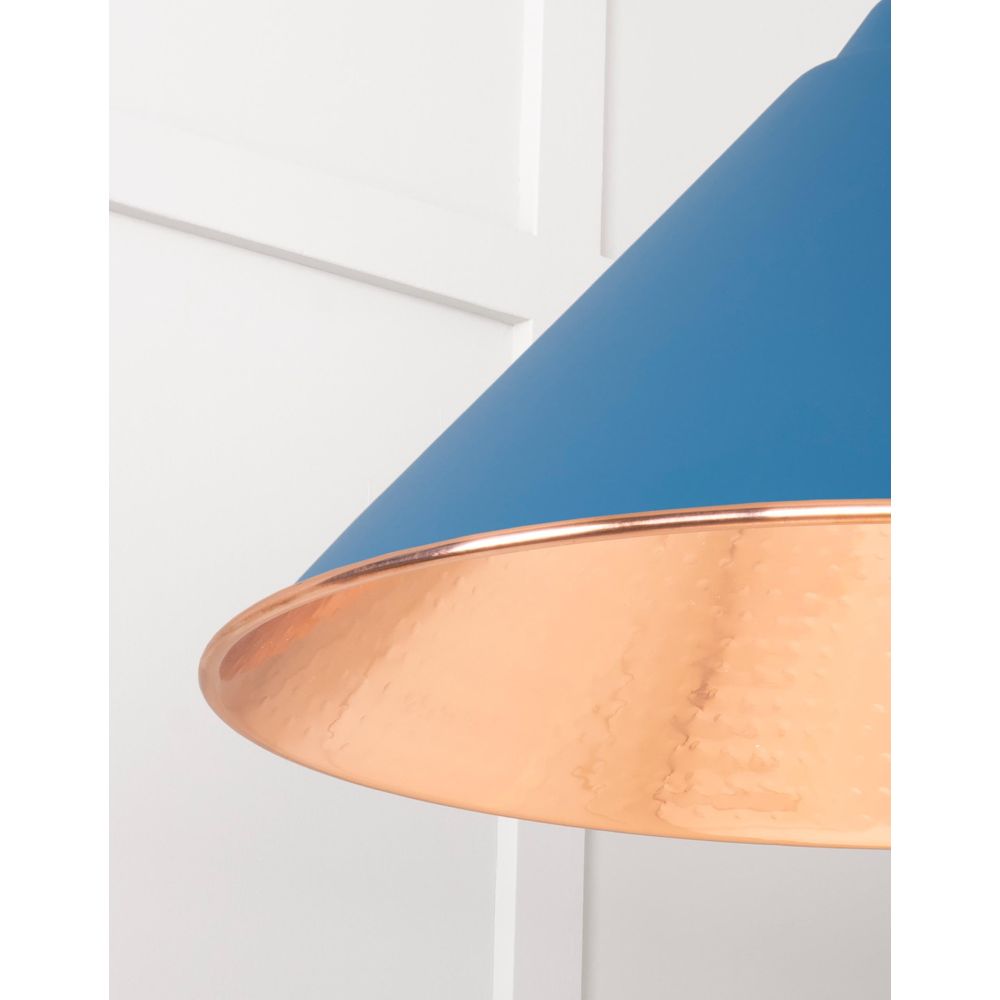From The Anvil - Hammered Copper Hockley Pendant in Upstream | Sku. 49503U | Trade Door Handles.