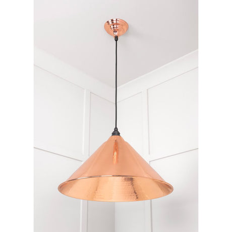 From The Anvil - Hammered Copper Hockley Pendant | Sku. 49503 | Trade Door Handles.