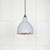 From The Anvil - Smooth Nickel Brindley Pendant in Birch | Sku. 49504BI | Trade Door Handles.