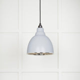 From The Anvil - Smooth Nickel Brindley Pendant in Birch | Sku. 49504BI | Trade Door Handles.