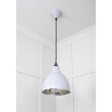 From The Anvil - Smooth Nickel Brindley Pendant in Birch | Sku. 49504BI | Trade Door Handles.