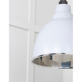 From The Anvil - Smooth Nickel Brindley Pendant in Birch | Sku. 49504BI | Trade Door Handles.