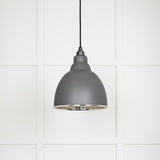 From The Anvil - Smooth Nickel Brindley Pendant in Bluff | Sku. 49504BL | Trade Door Handles.