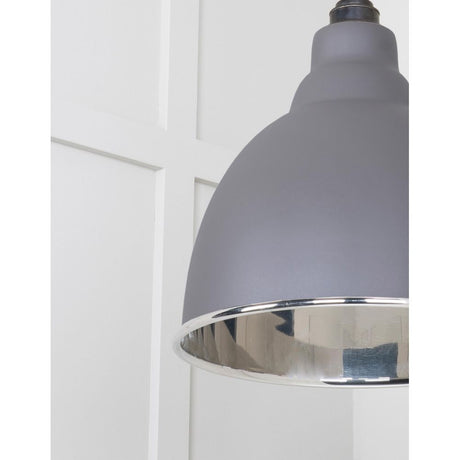 From The Anvil - Smooth Nickel Brindley Pendant in Bluff | Sku. 49504BL | Trade Door Handles.