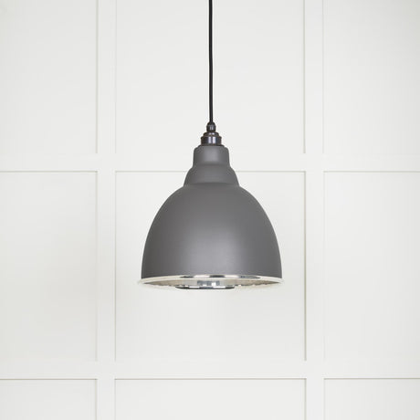 From The Anvil - Smooth Nickel Brindley Pendant in Bluff | Sku. 49504BL | Trade Door Handles.