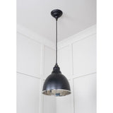 From The Anvil - Smooth Nickel Brindley Pendant in Elan Black | Sku. 49504EB | Trade Door Handles.