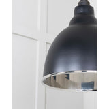 From The Anvil - Smooth Nickel Brindley Pendant in Elan Black | Sku. 49504EB | Trade Door Handles.