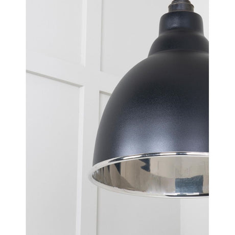 From The Anvil - Smooth Nickel Brindley Pendant in Elan Black | Sku. 49504EB | Trade Door Handles.