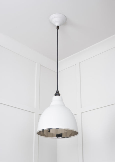 From The Anvil - Smooth Nickel Brindley Pendant in Flock | Sku. 49504F | Trade Door Handles.
