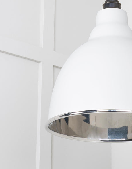 From The Anvil - Smooth Nickel Brindley Pendant in Flock | Sku. 49504F | Trade Door Handles.