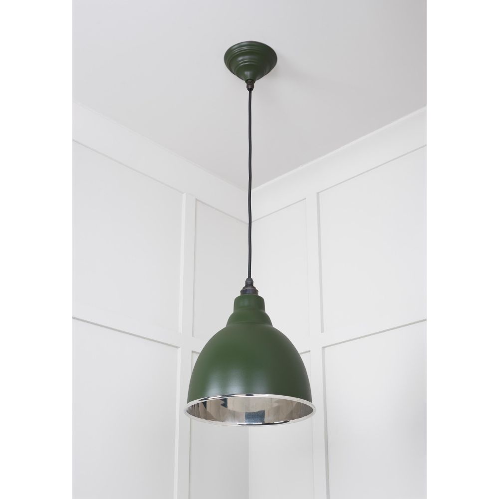 From The Anvil - Smooth Nickel Brindley Pendant in Heath | Sku. 49504H | Trade Door Handles.