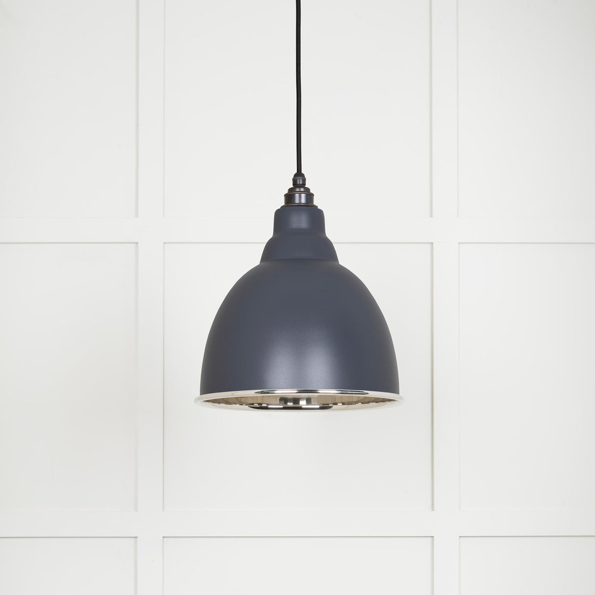 From The Anvil - Smooth Nickel Brindley Pendant in Slate | Sku. 49504SL | Trade Door Handles.