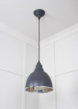 From The Anvil - Smooth Nickel Brindley Pendant in Slate | Sku. 49504SL | Trade Door Handles.