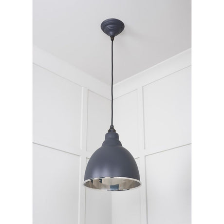 From The Anvil - Smooth Nickel Brindley Pendant in Slate | Sku. 49504SL | Trade Door Handles.
