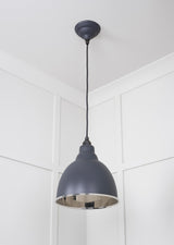From The Anvil - Smooth Nickel Brindley Pendant in Slate | Sku. 49504SL | Trade Door Handles.