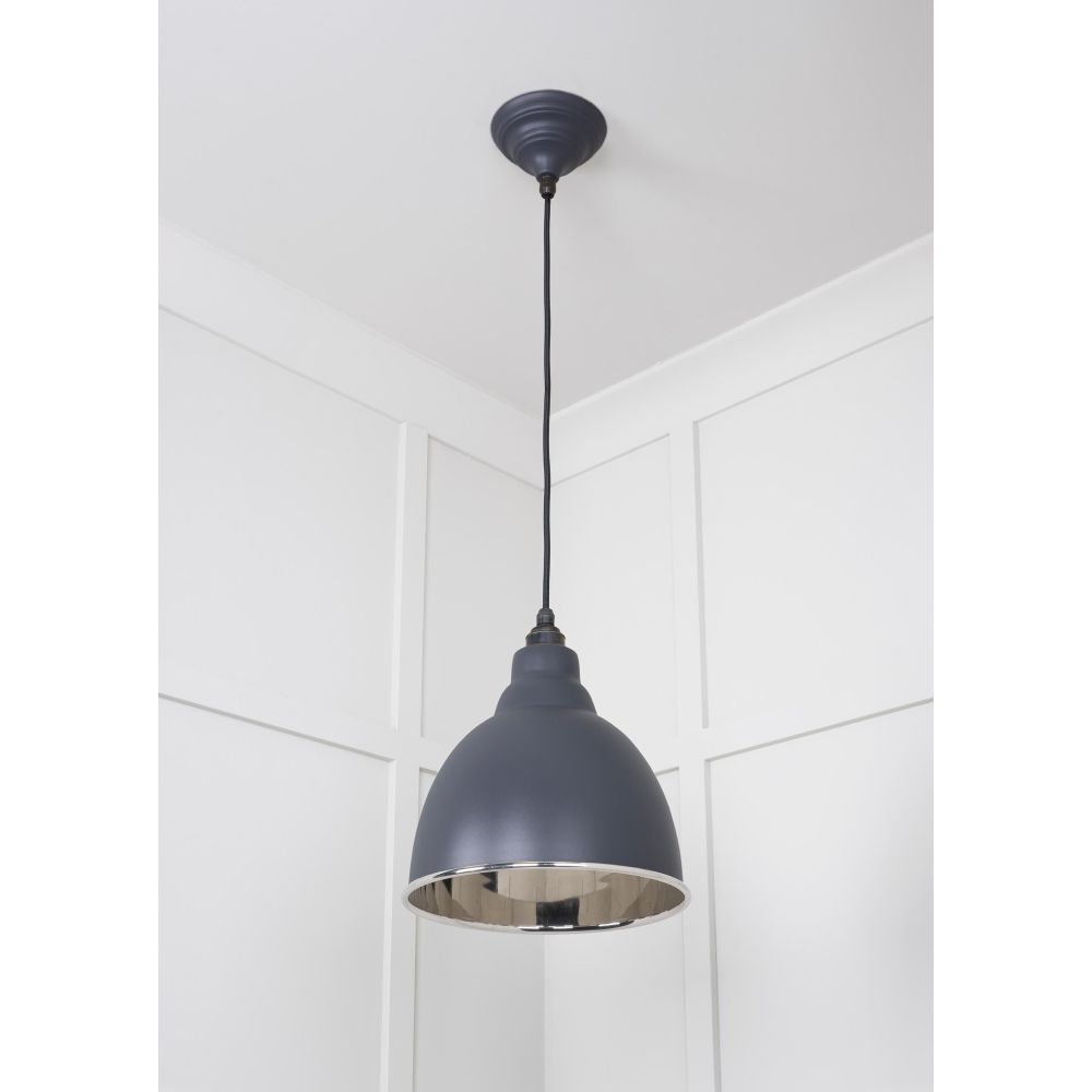 From The Anvil - Smooth Nickel Brindley Pendant in Slate | Sku. 49504SL | Trade Door Handles.