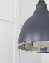 From The Anvil - Smooth Nickel Brindley Pendant in Slate | Sku. 49504SL | Trade Door Handles.