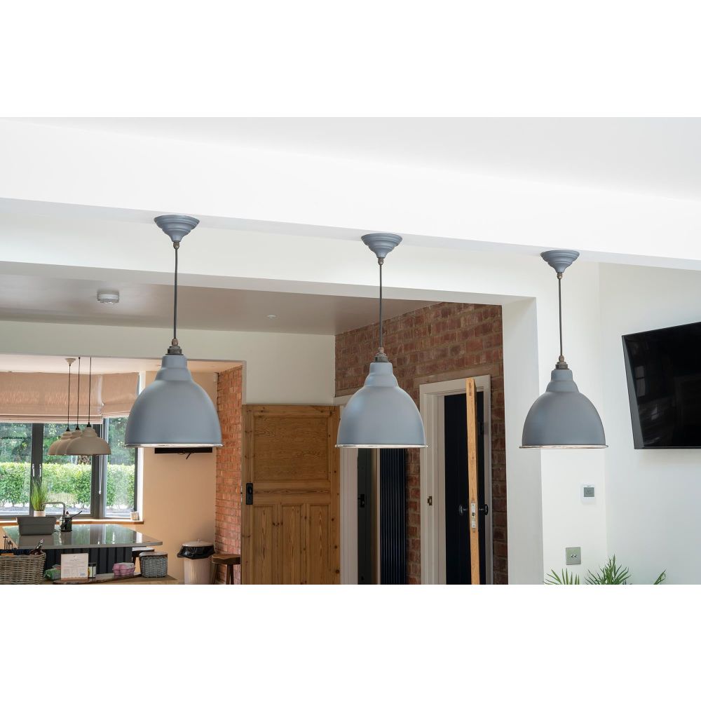 From The Anvil - Smooth Nickel Brindley Pendant in Slate | Sku. 49504SL | Trade Door Handles.