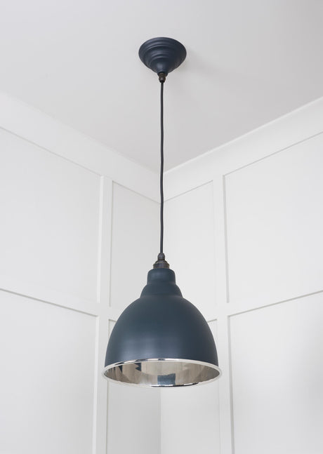 From The Anvil - Smooth Nickel Brindley Pendant in Soot | Sku. 49504SO | Trade Door Handles.