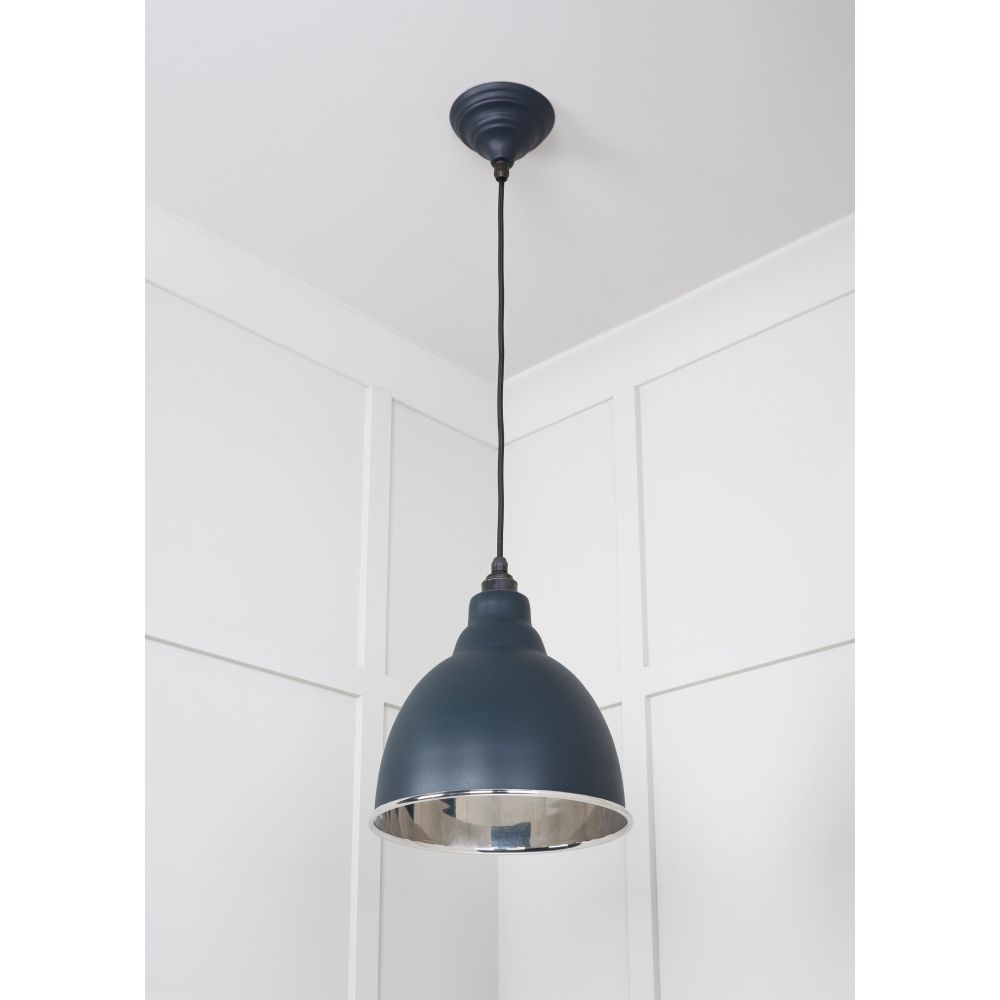 From The Anvil - Smooth Nickel Brindley Pendant in Soot | Sku. 49504SO | Trade Door Handles.