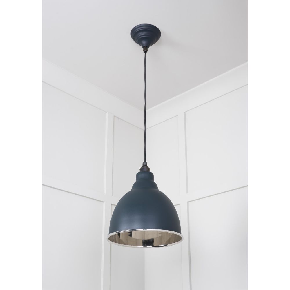 From The Anvil - Smooth Nickel Brindley Pendant in Soot | Sku. 49504SO | Trade Door Handles.