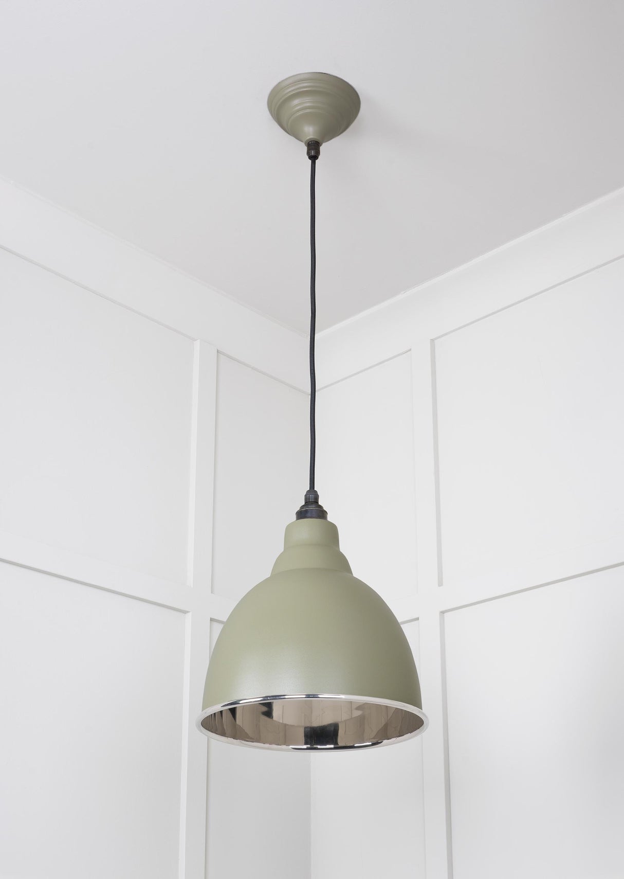 From The Anvil - Smooth Nickel Brindley Pendant in Tump | Sku. 49504TU | Trade Door Handles.