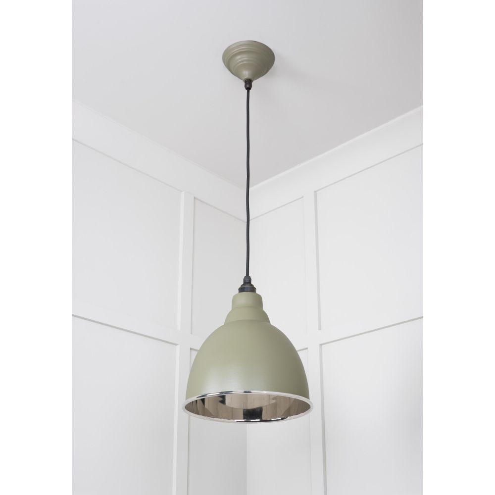 From The Anvil - Smooth Nickel Brindley Pendant in Tump | Sku. 49504TU | Trade Door Handles.