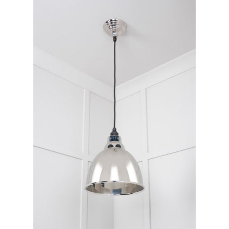 From The Anvil - Smooth Nickel Brindley Pendant | Sku. 49504 | Trade Door Handles.