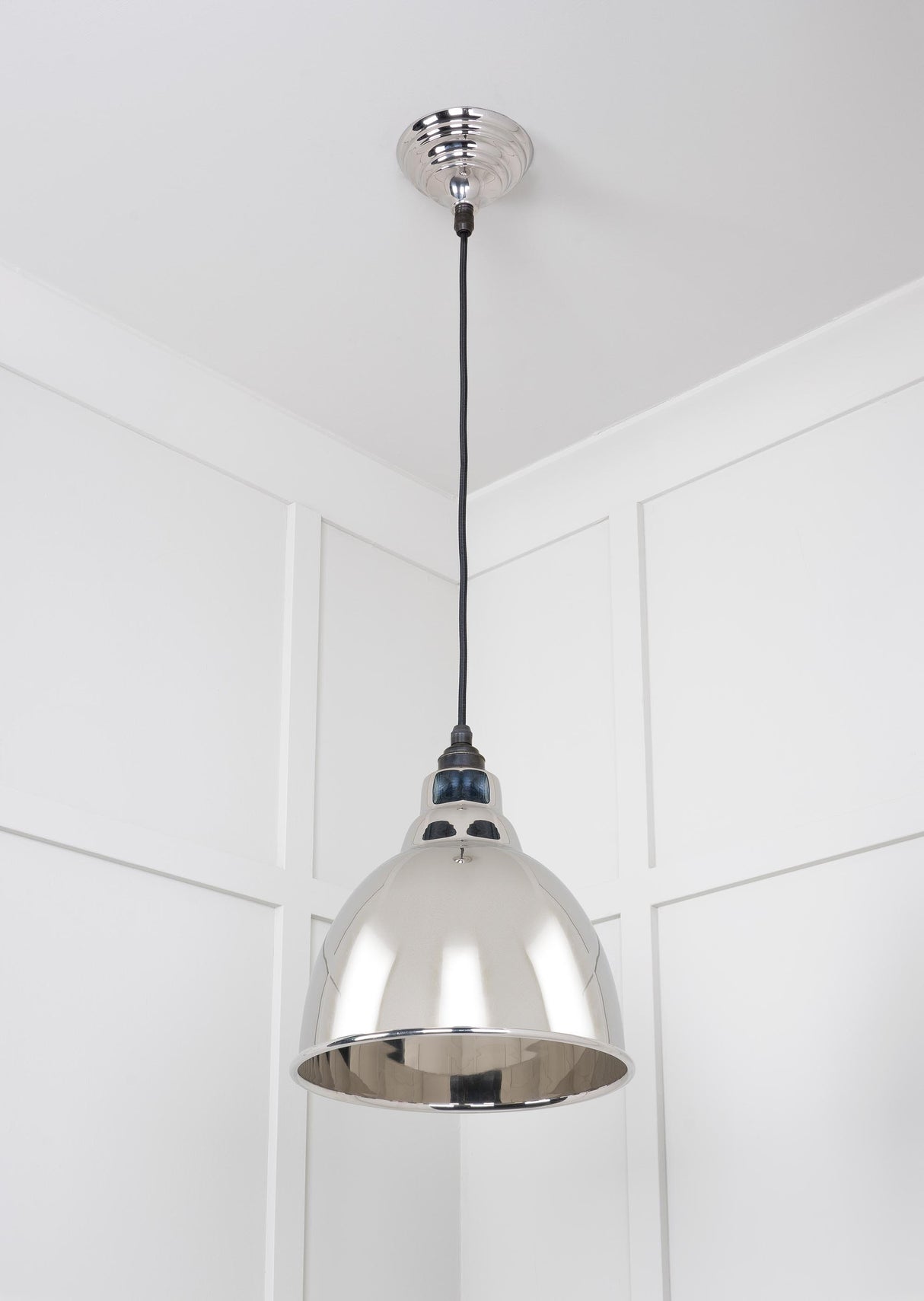 From The Anvil - Smooth Nickel Brindley Pendant | Sku. 49504 | Trade Door Handles.