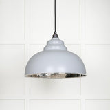 From The Anvil - Smooth Nickel Harborne Pendant in Birch | Sku. 49505BI | Trade Door Handles.