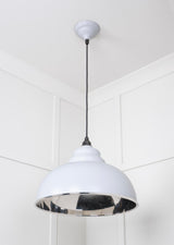 From The Anvil - Smooth Nickel Harborne Pendant in Birch | Sku. 49505BI | Trade Door Handles.