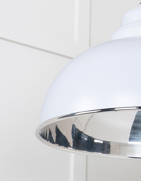 From The Anvil - Smooth Nickel Harborne Pendant in Birch | Sku. 49505BI | Trade Door Handles.