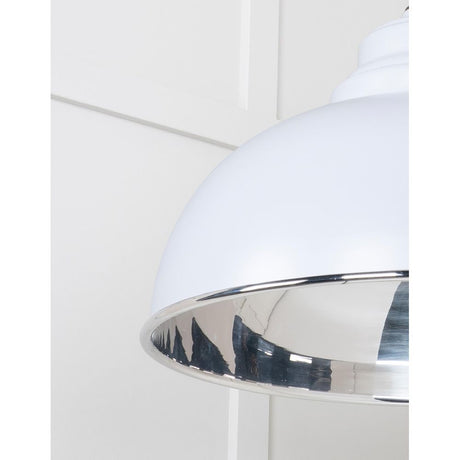 From The Anvil - Smooth Nickel Harborne Pendant in Birch | Sku. 49505BI | Trade Door Handles.