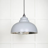 From The Anvil - Smooth Nickel Harborne Pendant in Birch | Sku. 49505BI | Trade Door Handles.