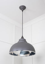 From The Anvil - Smooth Nickel Harborne Pendant in Bluff | Sku. 49505BL | Trade Door Handles.