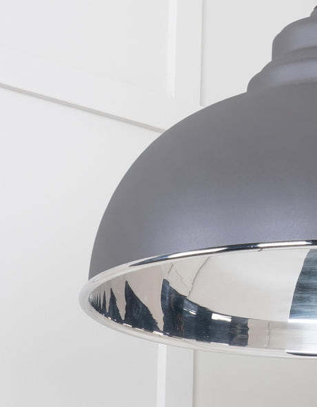From The Anvil - Smooth Nickel Harborne Pendant in Bluff | Sku. 49505BL | Trade Door Handles.