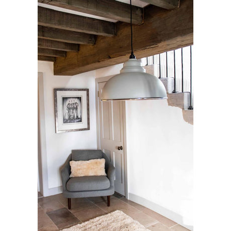From The Anvil - Smooth Nickel Harborne Pendant in Bluff | Sku. 49505BL | Trade Door Handles.