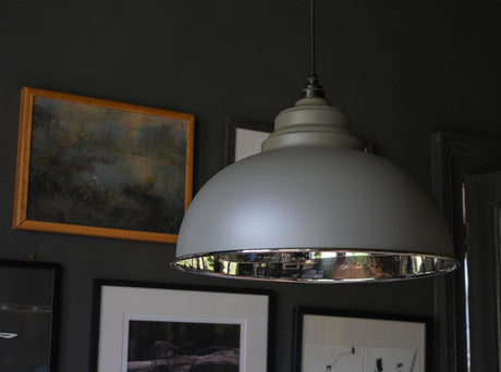 From The Anvil - Smooth Nickel Harborne Pendant in Bluff | Sku. 49505BL | Trade Door Handles.