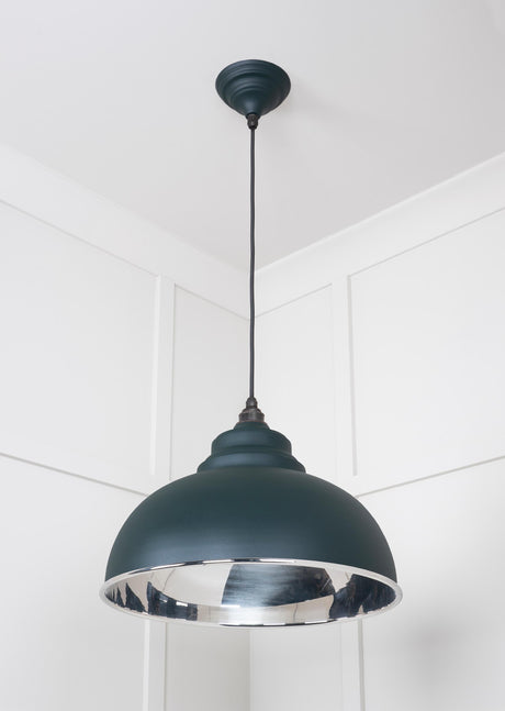 From The Anvil - Smooth Nickel Harborne Pendant in Dingle | Sku. 49505DI | Trade Door Handles.