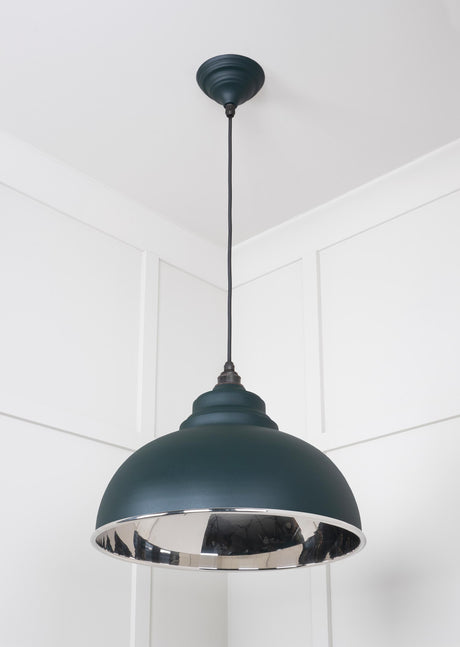From The Anvil - Smooth Nickel Harborne Pendant in Dingle | Sku. 49505DI | Trade Door Handles.
