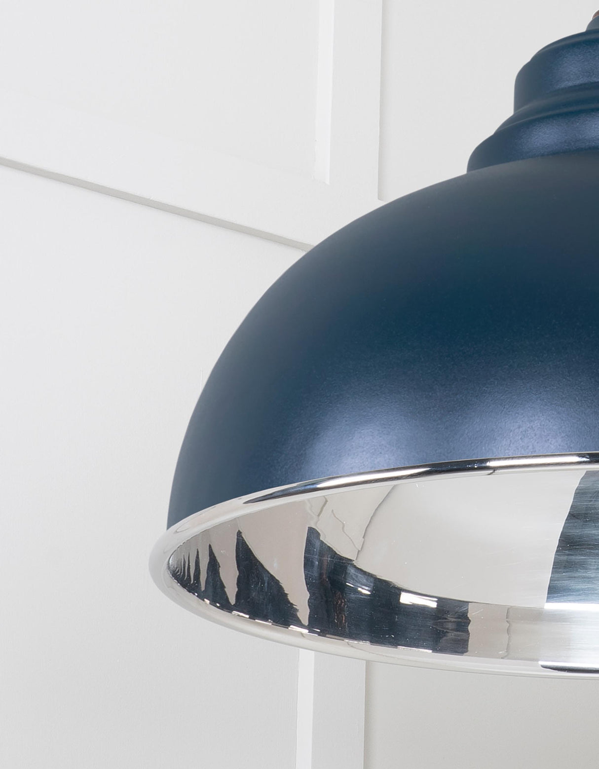 From The Anvil - Smooth Nickel Harborne Pendant in Dusk | Sku. 49505DU | Trade Door Handles.