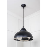 From The Anvil - Smooth Nickel Harborne Pendant in Elan Black | Sku. 49505EB | Trade Door Handles.
