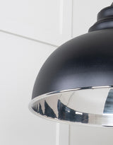 From The Anvil - Smooth Nickel Harborne Pendant in Elan Black | Sku. 49505EB | Trade Door Handles.