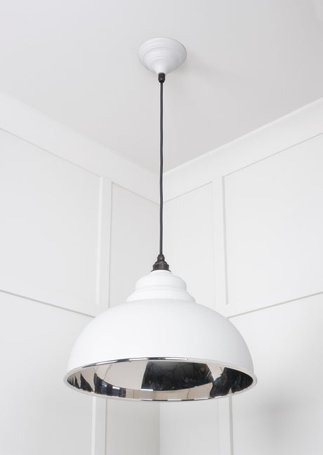 From The Anvil - Smooth Nickel Harborne Pendant in Flock | Sku. 49505F | Trade Door Handles.