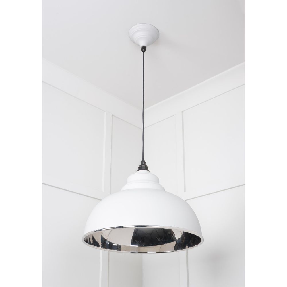 From The Anvil - Smooth Nickel Harborne Pendant in Flock | Sku. 49505F | Trade Door Handles.