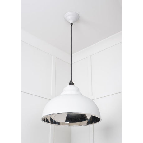 From The Anvil - Smooth Nickel Harborne Pendant in Flock | Sku. 49505F | Trade Door Handles.