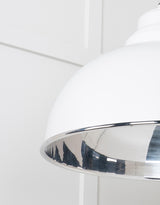 From The Anvil - Smooth Nickel Harborne Pendant in Flock | Sku. 49505F | Trade Door Handles.