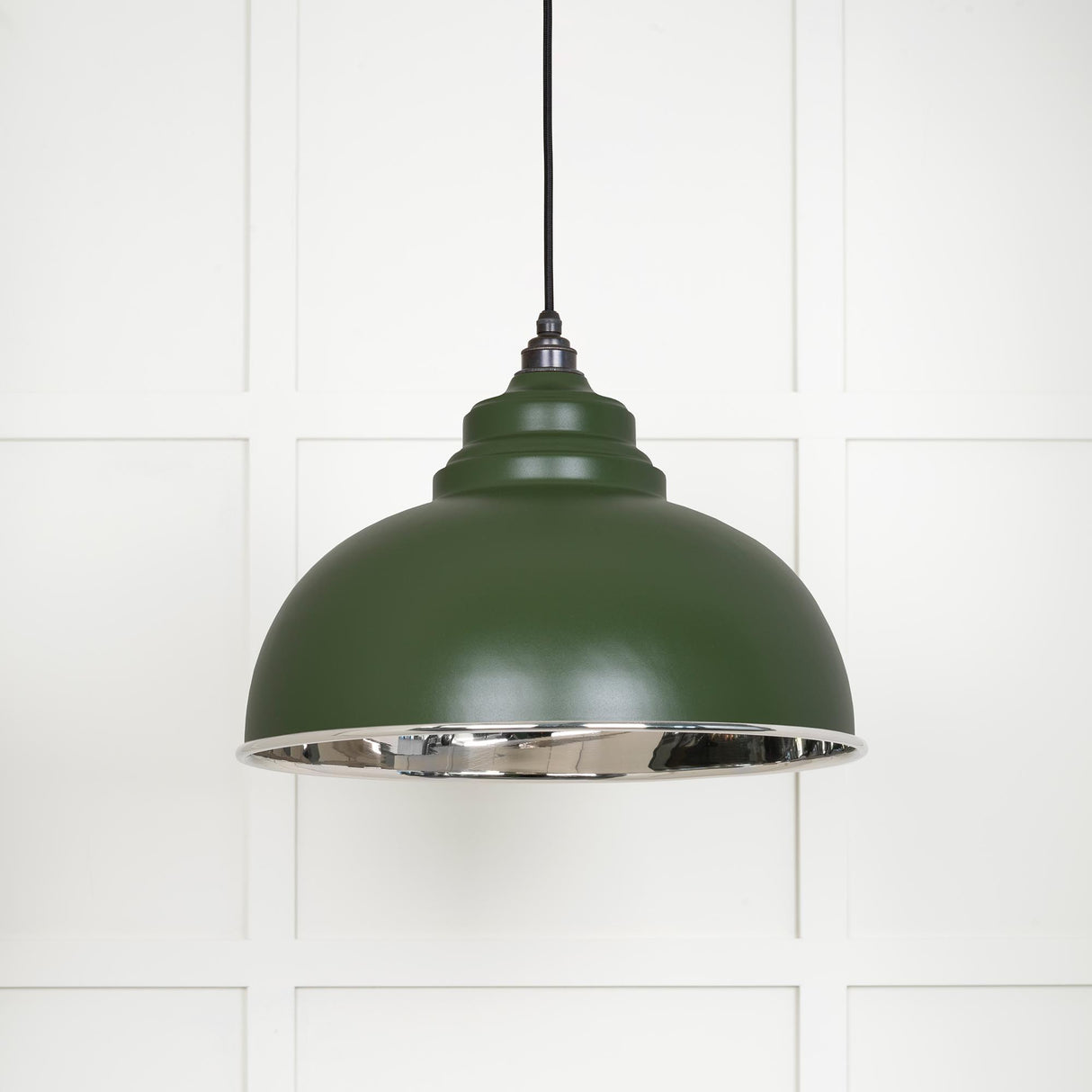 From The Anvil - Smooth Nickel Harborne Pendant in Heath | Sku. 49505H | Trade Door Handles.