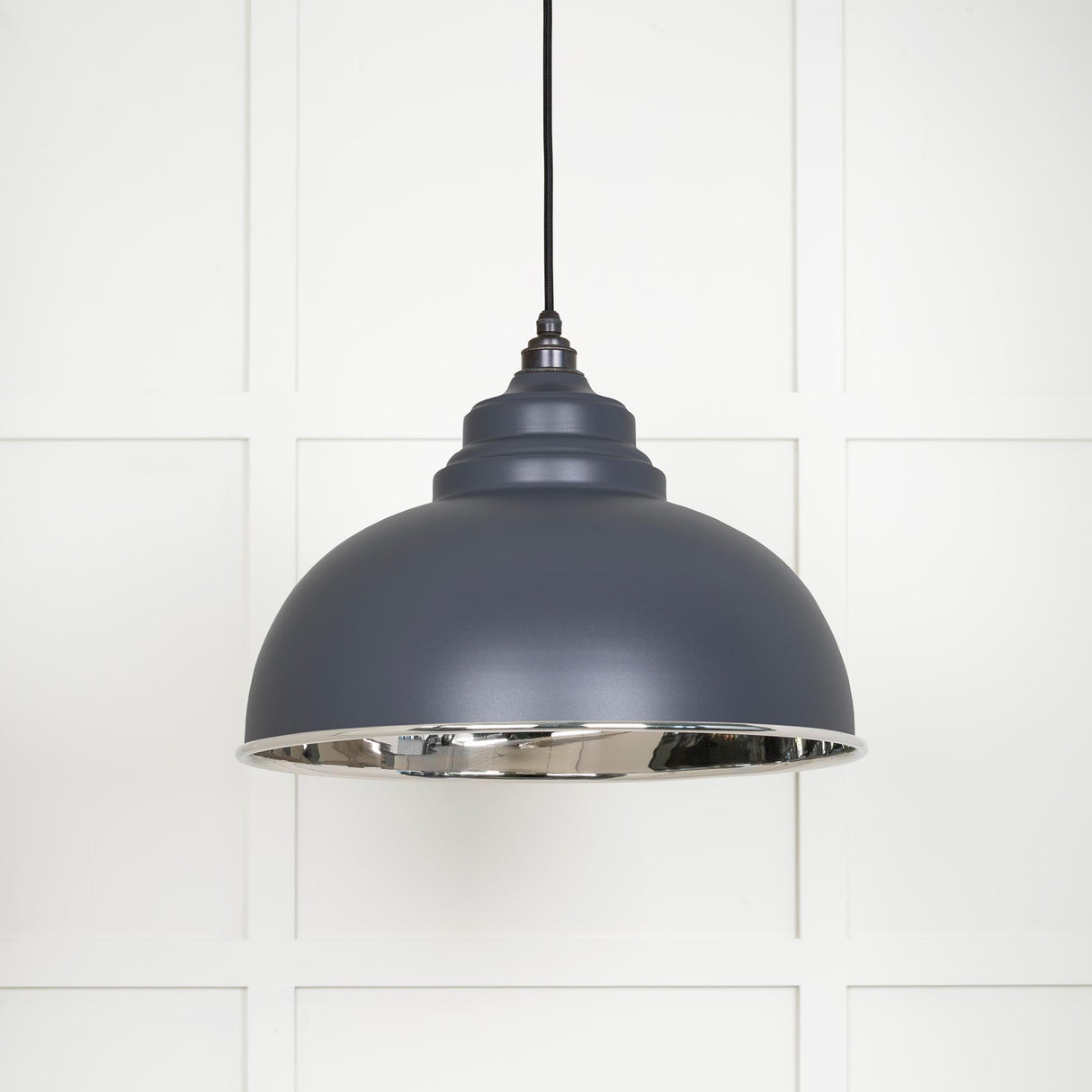 From The Anvil - Smooth Nickel Harborne Pendant in Slate | Sku. 49505SL | Trade Door Handles.